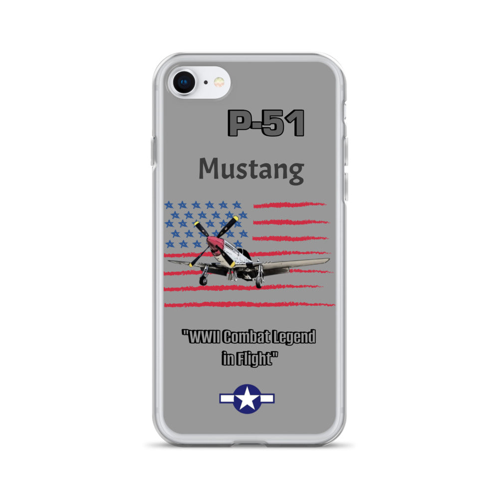 WWII Mustang Clear Case for iPhone