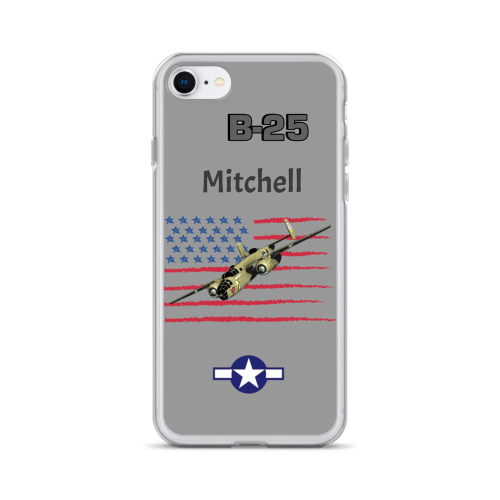 WWII Mitchell Patriot Clear Case for iPhone