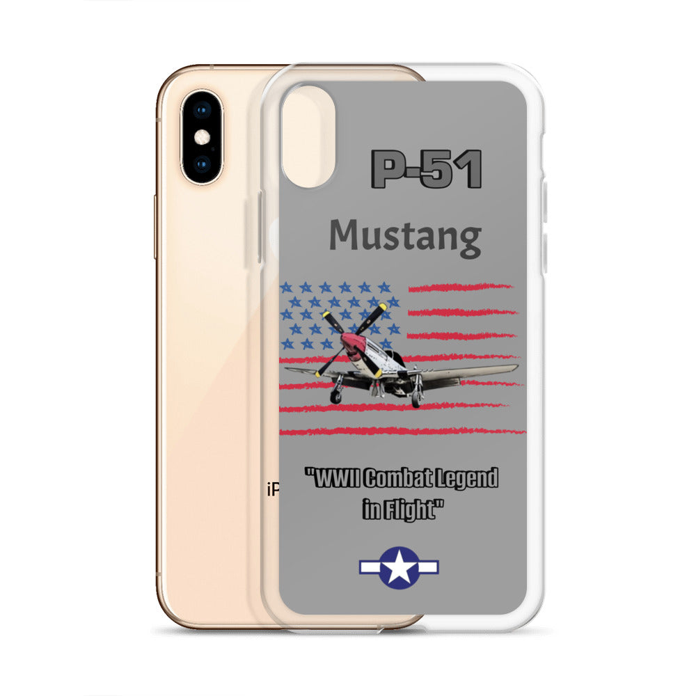 WWII Mustang Clear Case for iPhone