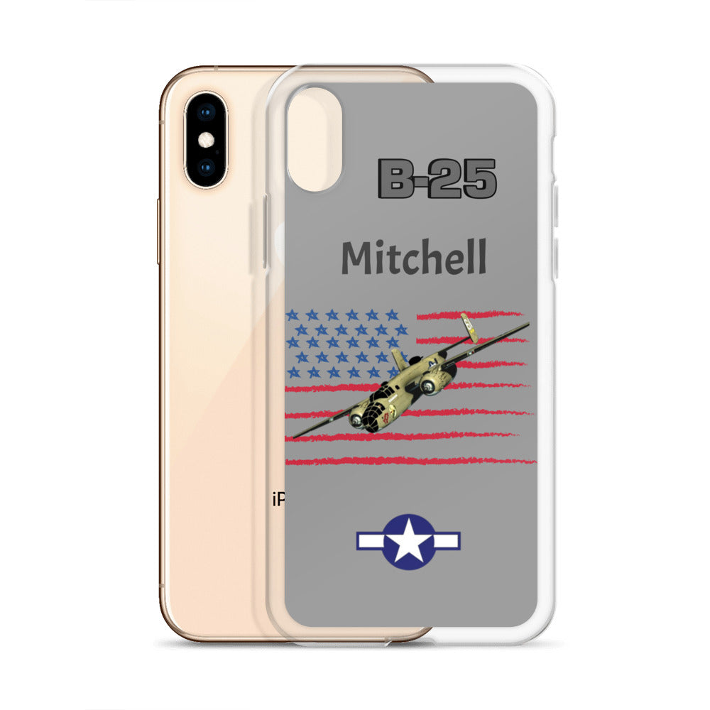 WWII Mitchell Patriot Clear Case for iPhone