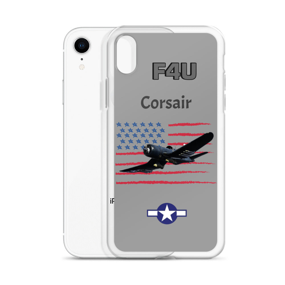 WWII Corsair Patriot Clear Case for iPhone