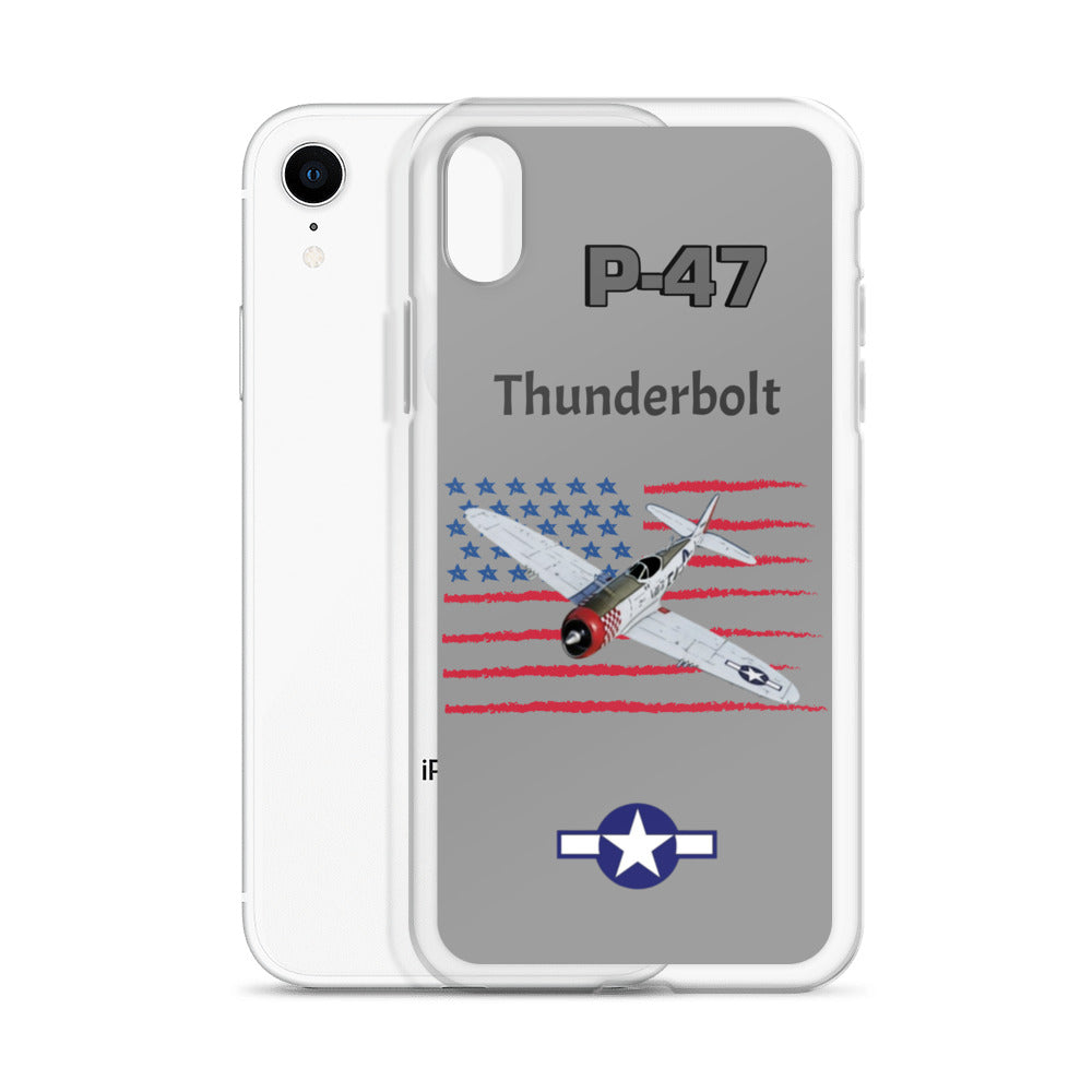 WWII Thunderbolt Patriot Clear Case for iPhone