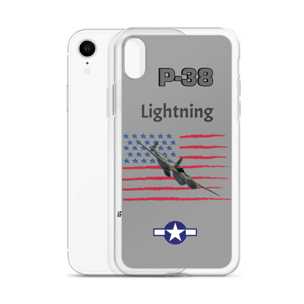 WWII Lightning Patriot Clear Case for iPhone