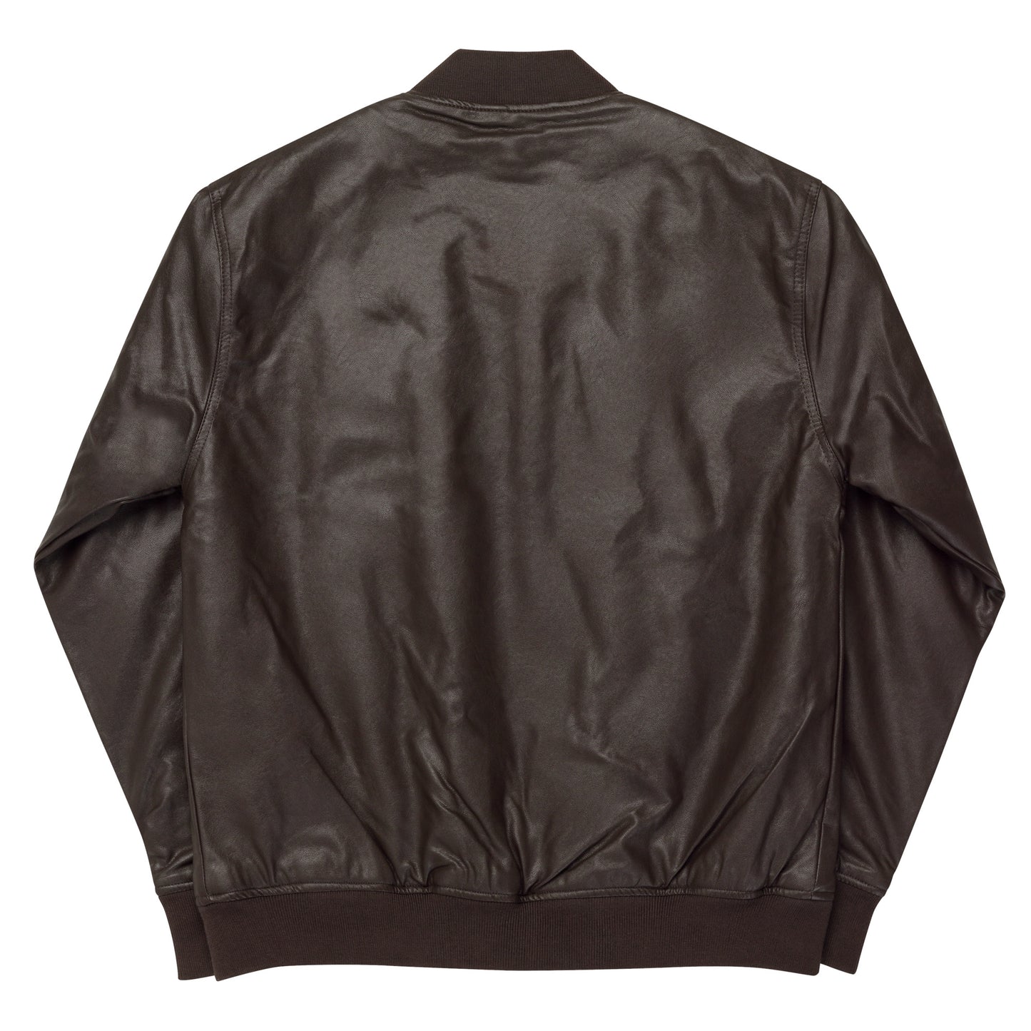 The Aviators' Wings Faux Leather Bomber Jacket
