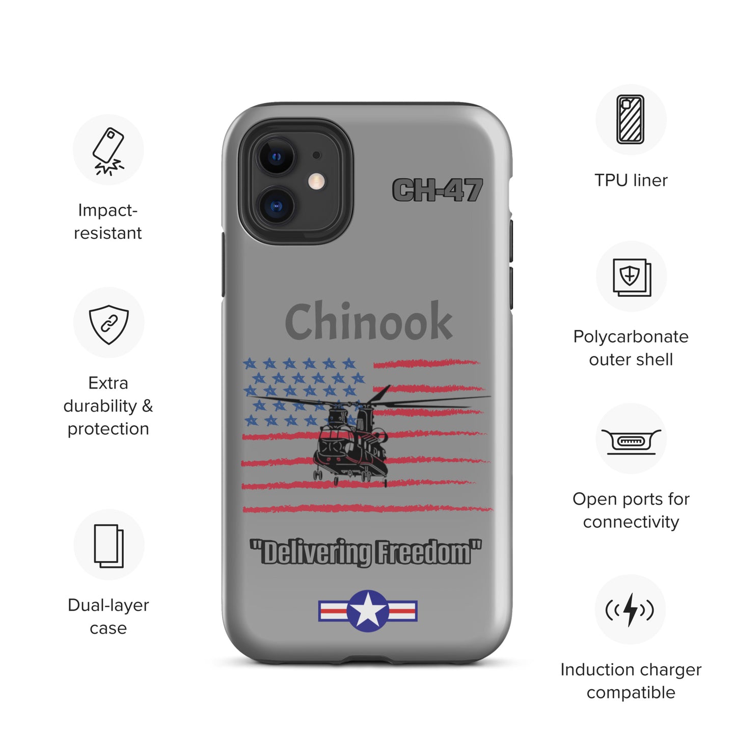 Chinook Patriot iPhone Case