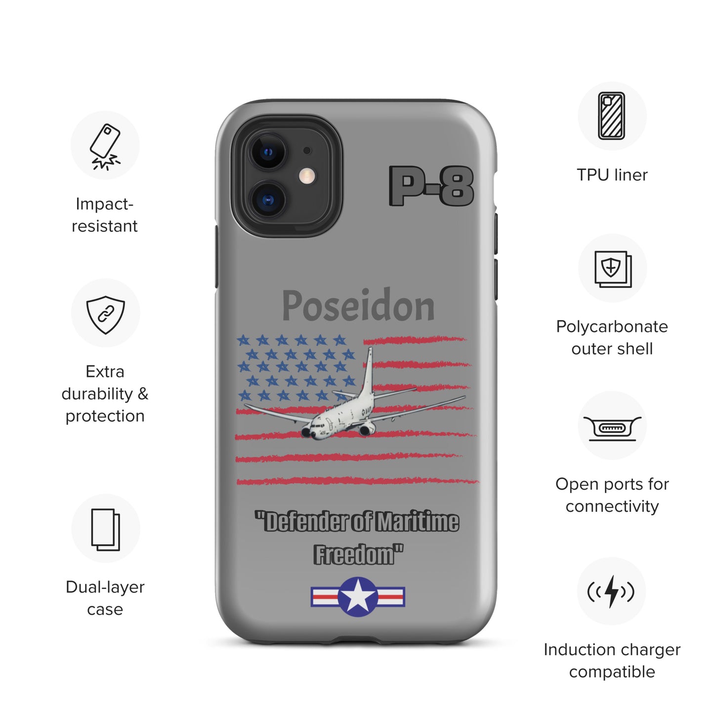 Poseidon Patriot iPhone Case