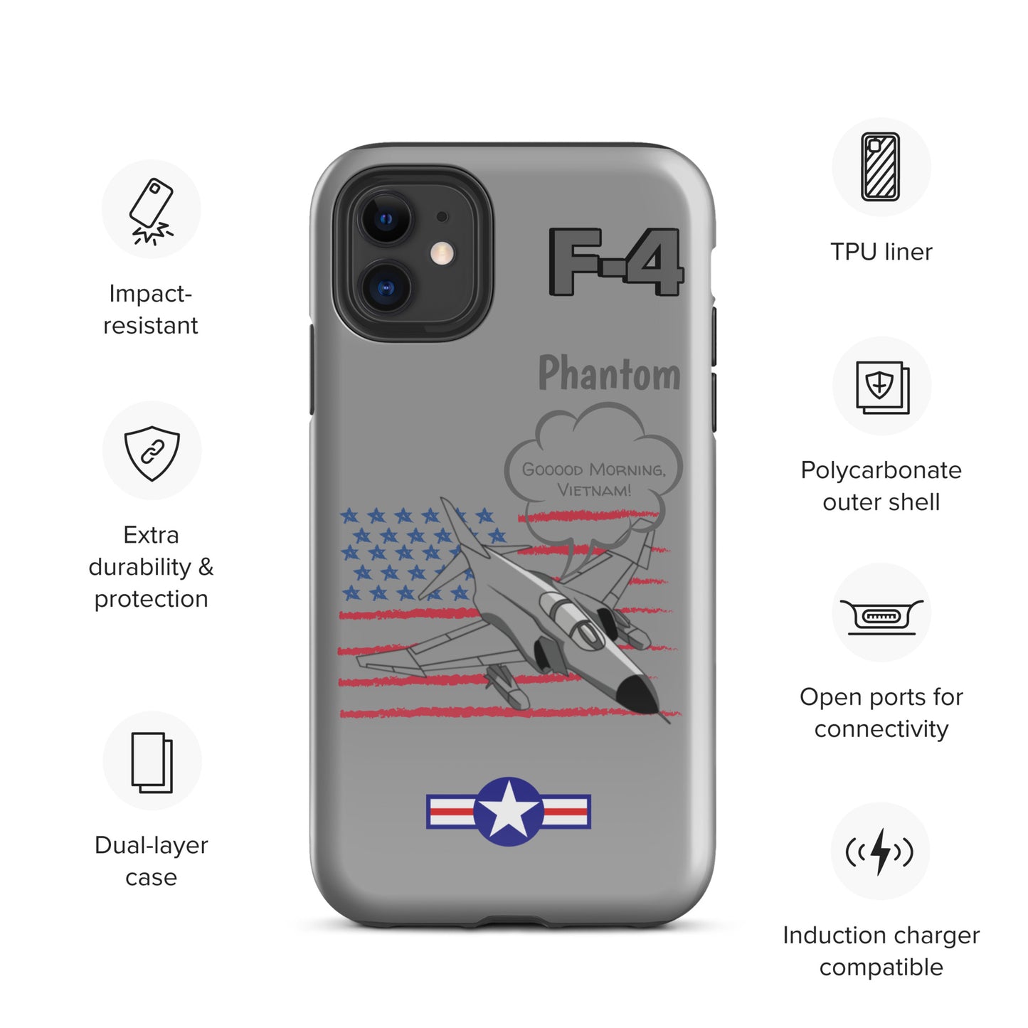 Patriot Phantom iPhone Case (Without Quotes)