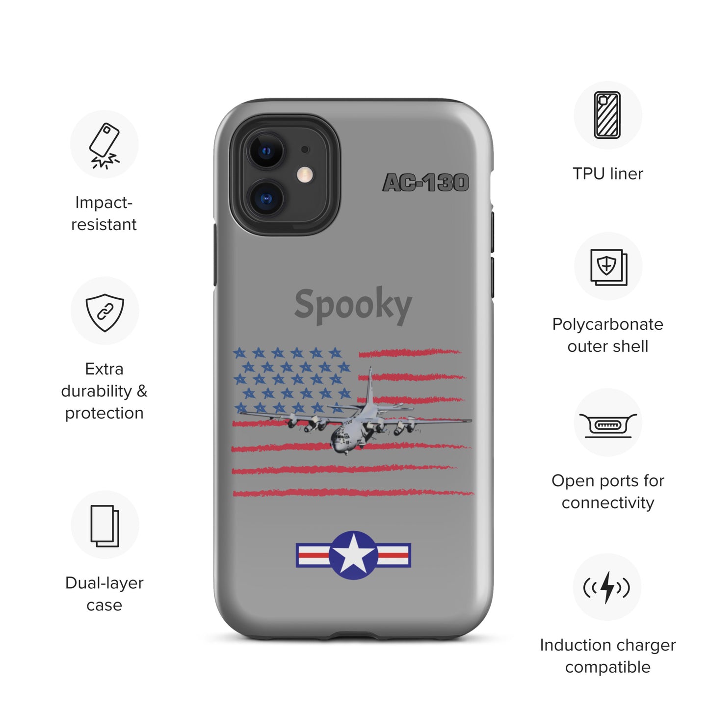 Spooky Patriot iPhone Case (Without Quotes)