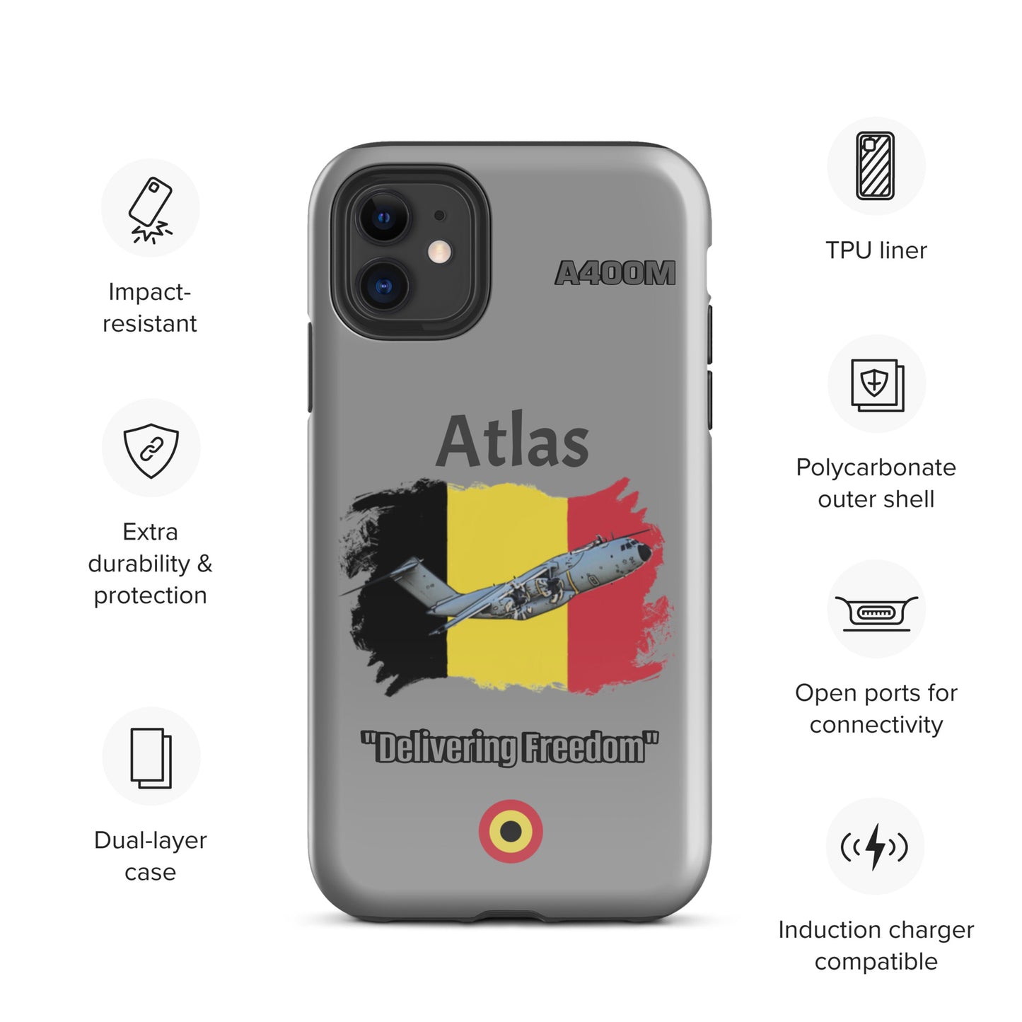 Belgian Atlas Patriot iPhone Case