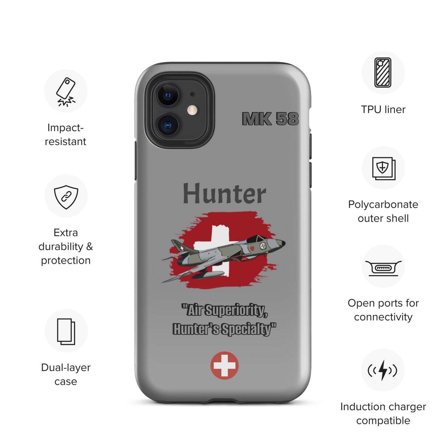 Swiss Hunter Patriot iPhone Case