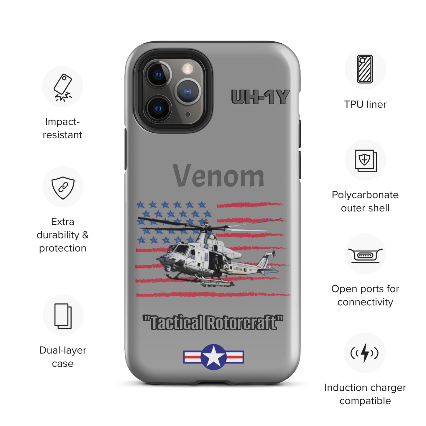 Super Huey Patriot iPhone Case