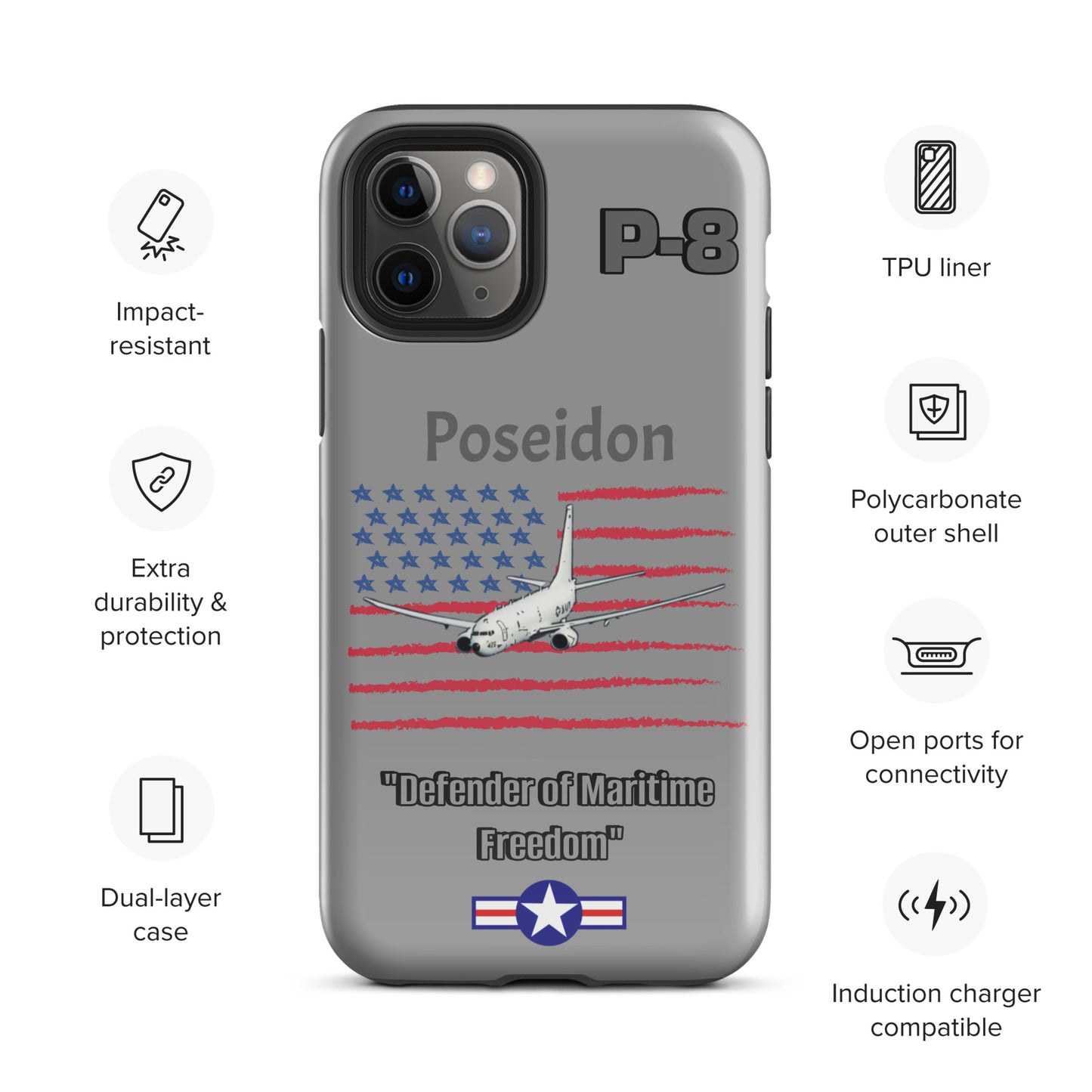 Poseidon Patriot iPhone Case