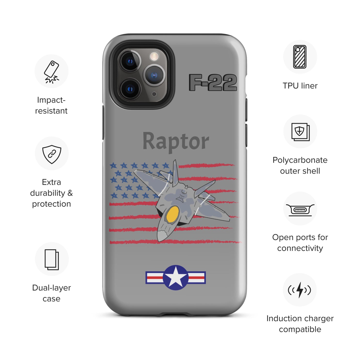 RaptorGuard iPhone Case (Without Quotes)