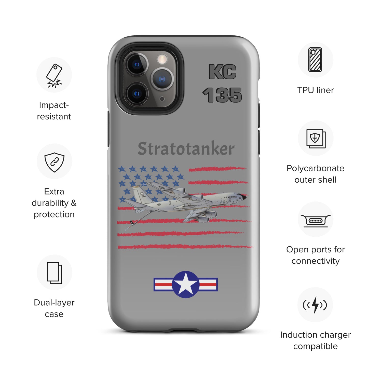 Stratotanker Patriot iPhone Case (Without Quotes)