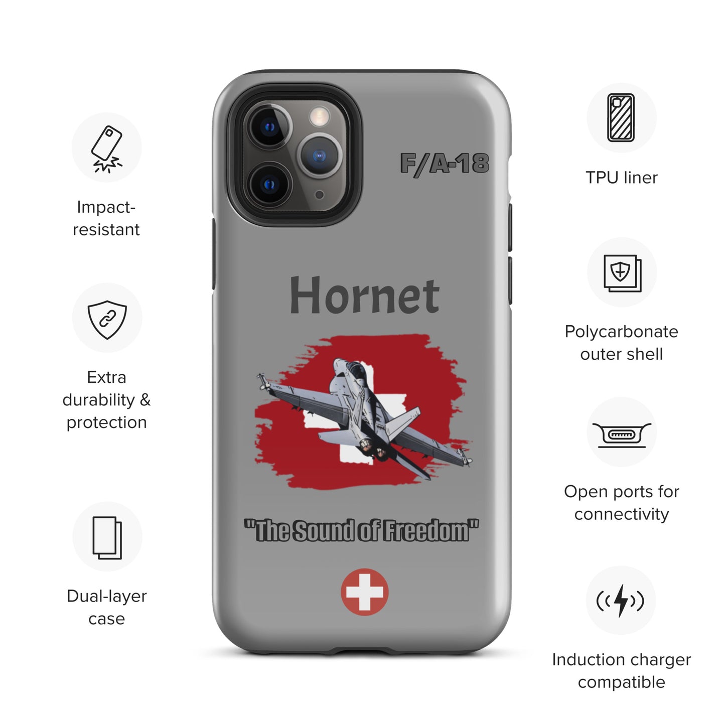 Swiss Hornet Patriot iPhone Case