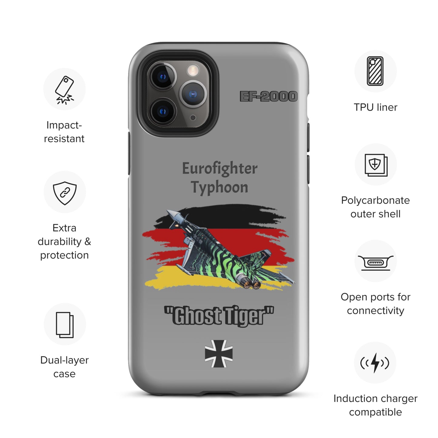 Ghost Tiger Typhoon Patriot iPhone Case