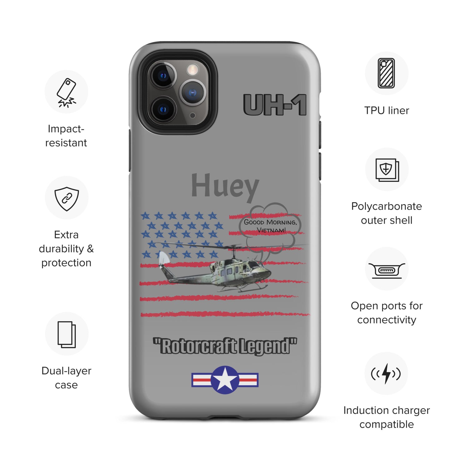 Huey Patriot iPhone Case