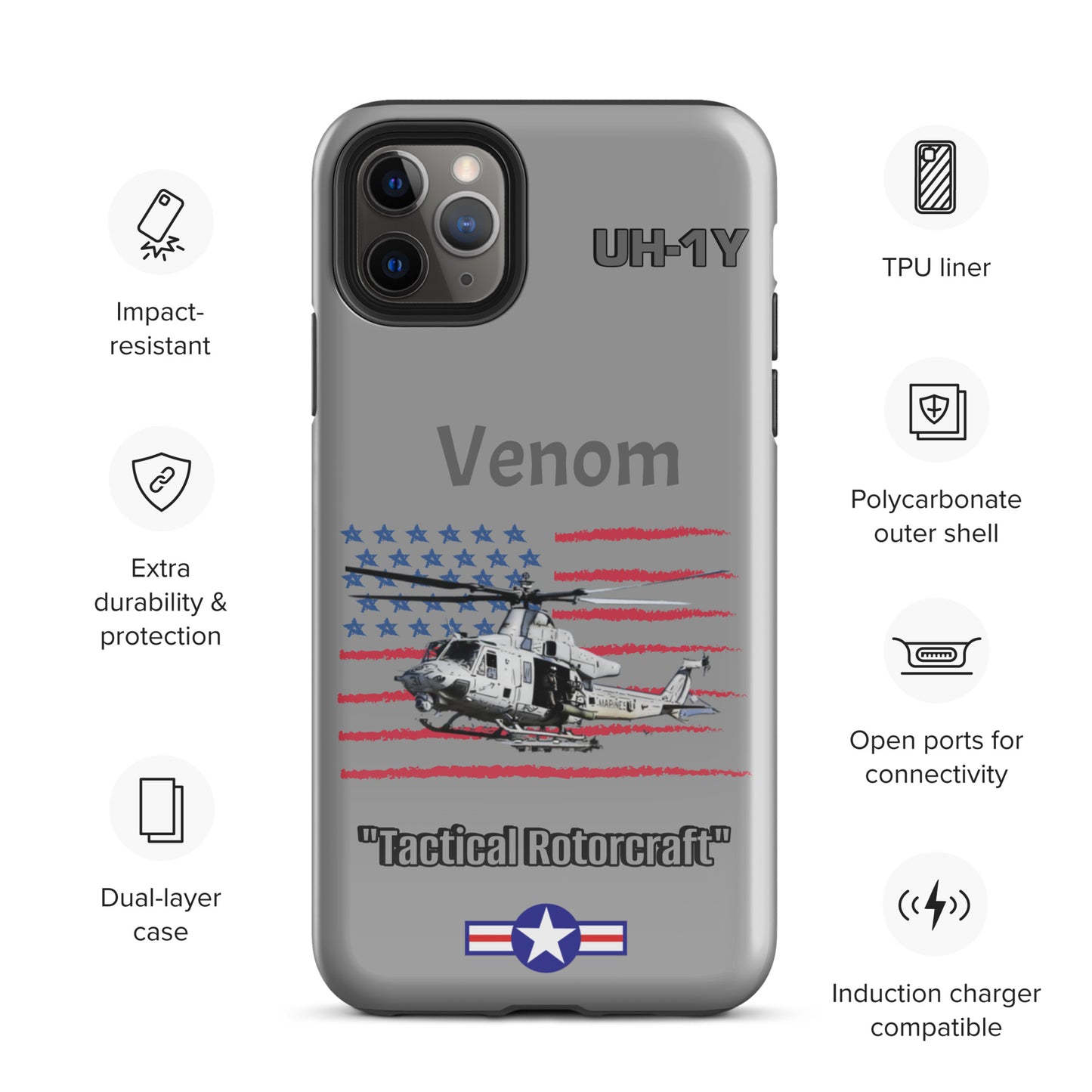 Super Huey Patriot iPhone Case