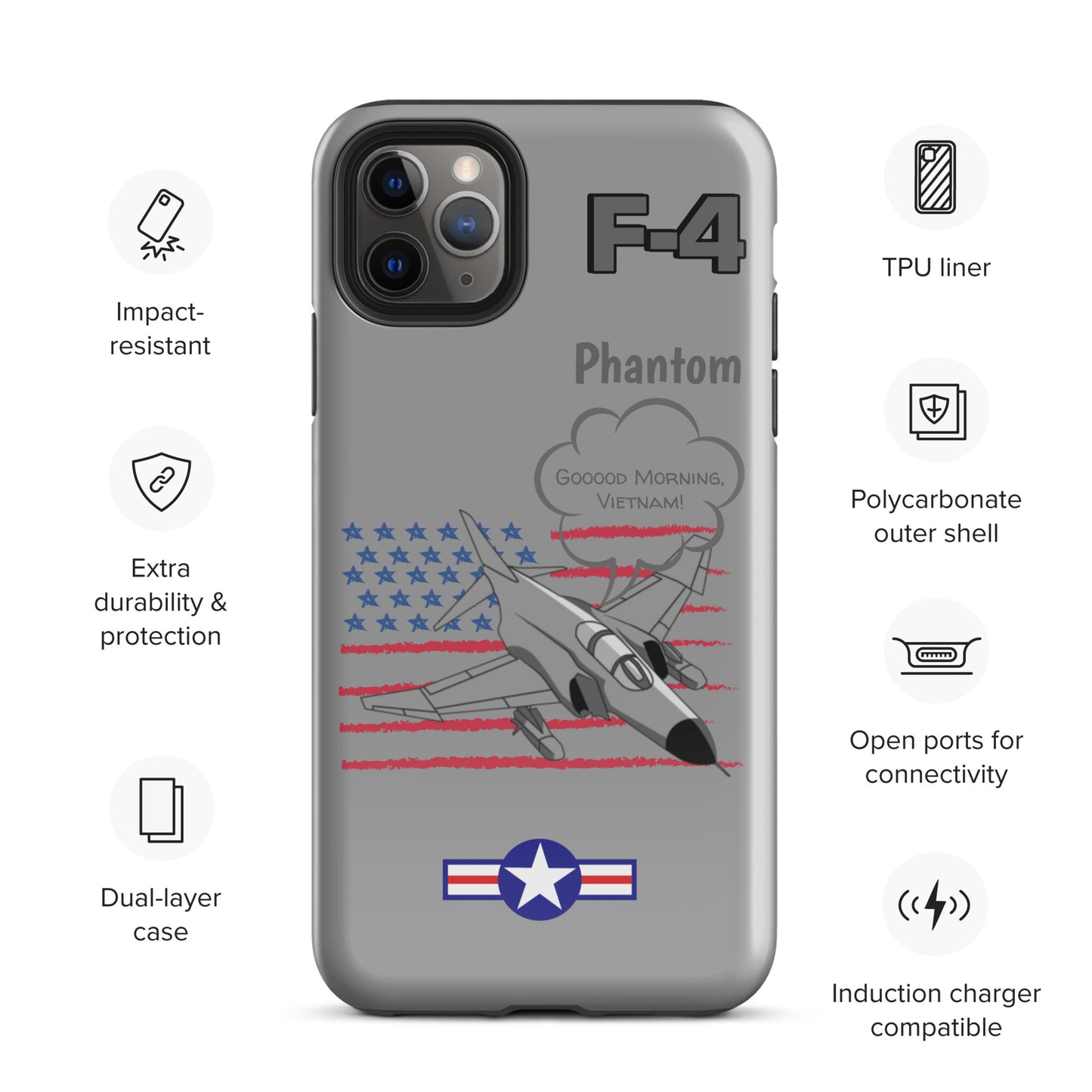 Patriot Phantom iPhone Case (Without Quotes)