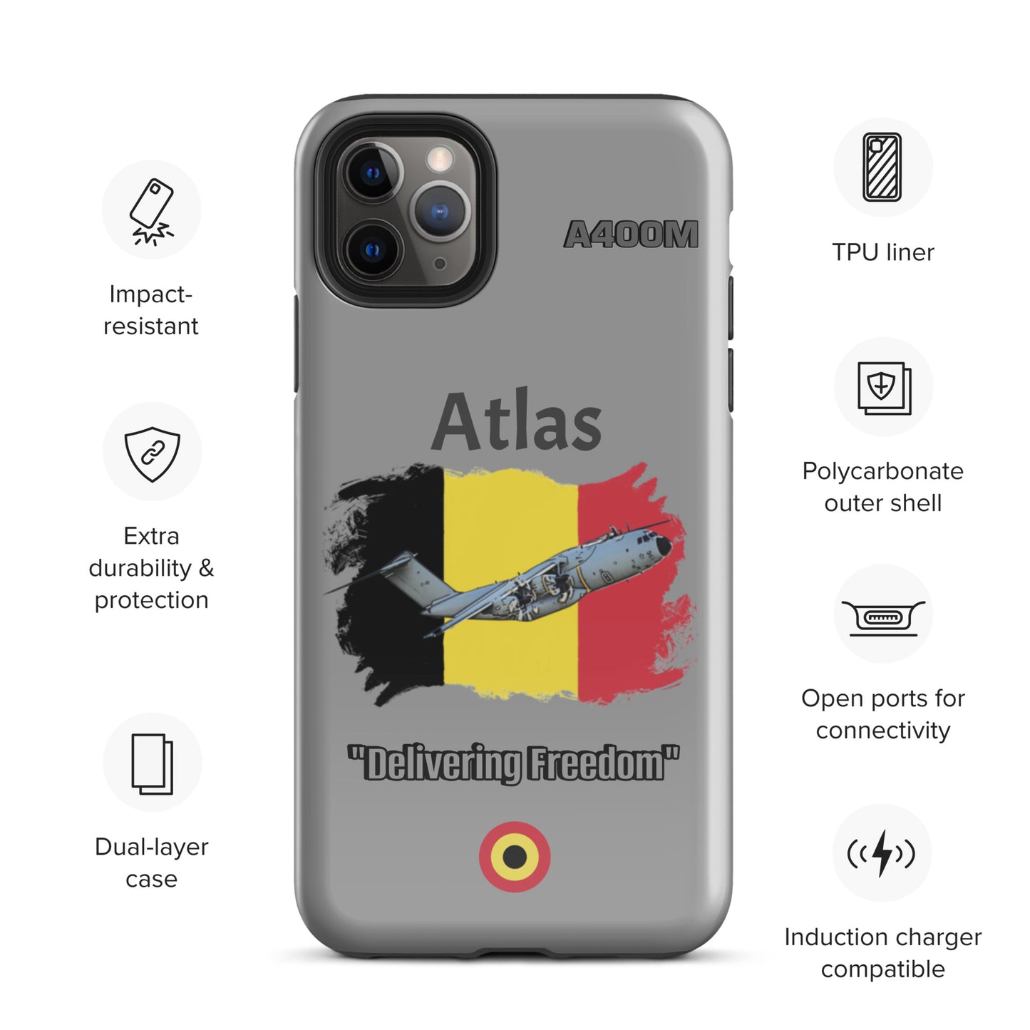 Belgian Atlas Patriot iPhone Case