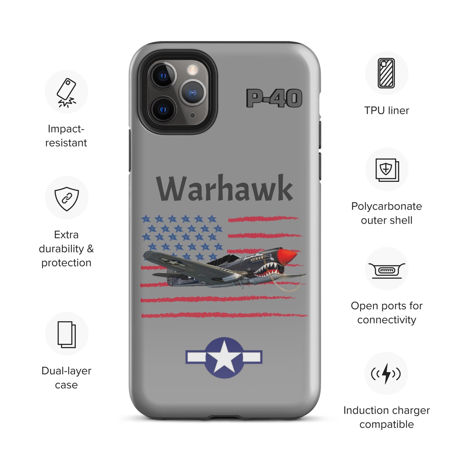 WWII Warhawk Patriot iPhone Case
