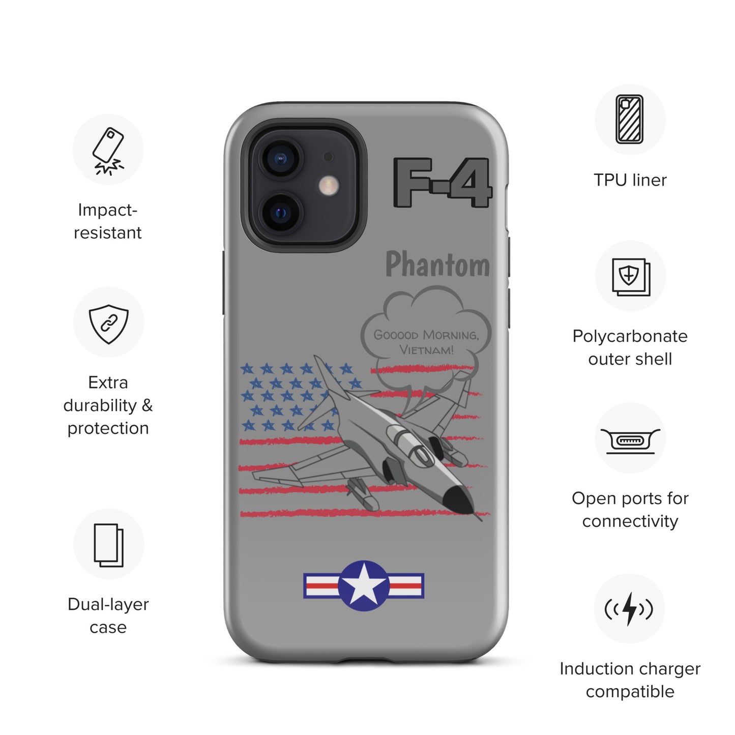 Patriot Phantom iPhone Case (Without Quotes)
