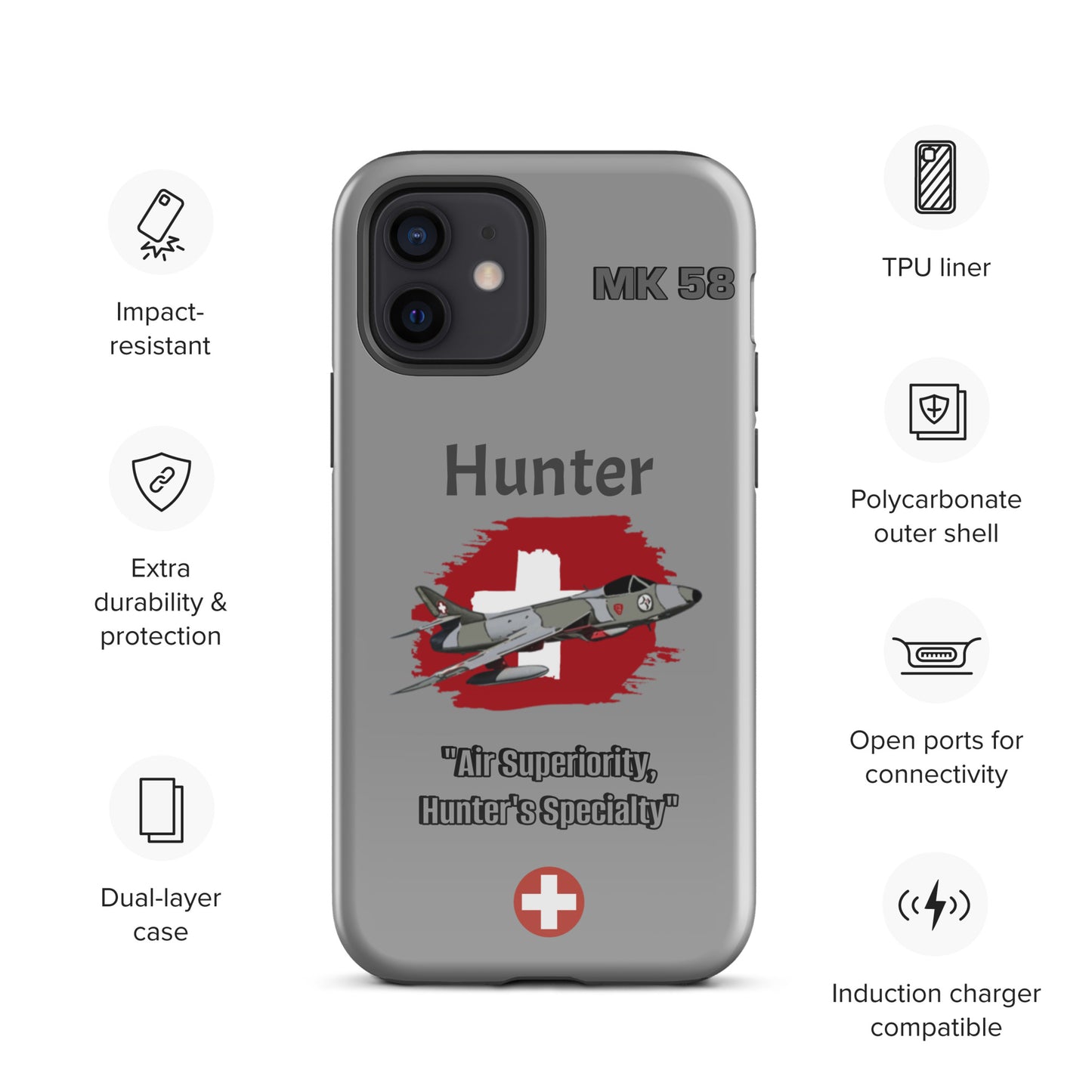 Swiss Hunter Patriot iPhone Case