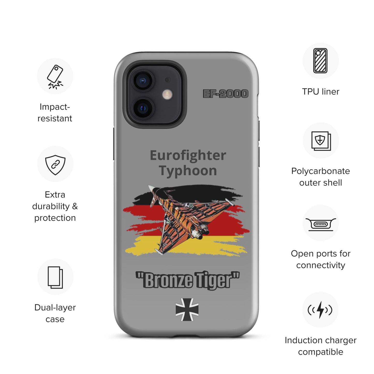 Bronze Tiger Typhoon Patriot iPhone Case