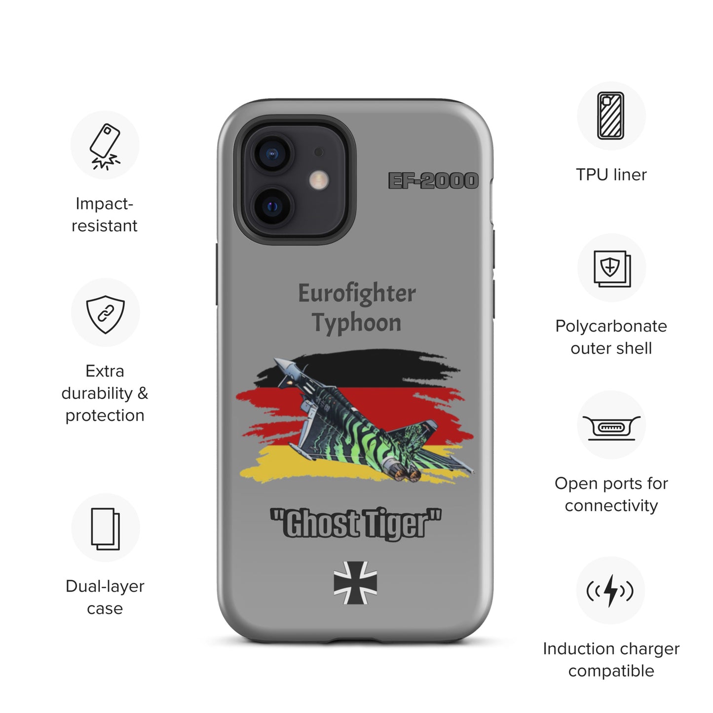 Ghost Tiger Typhoon Patriot iPhone Case