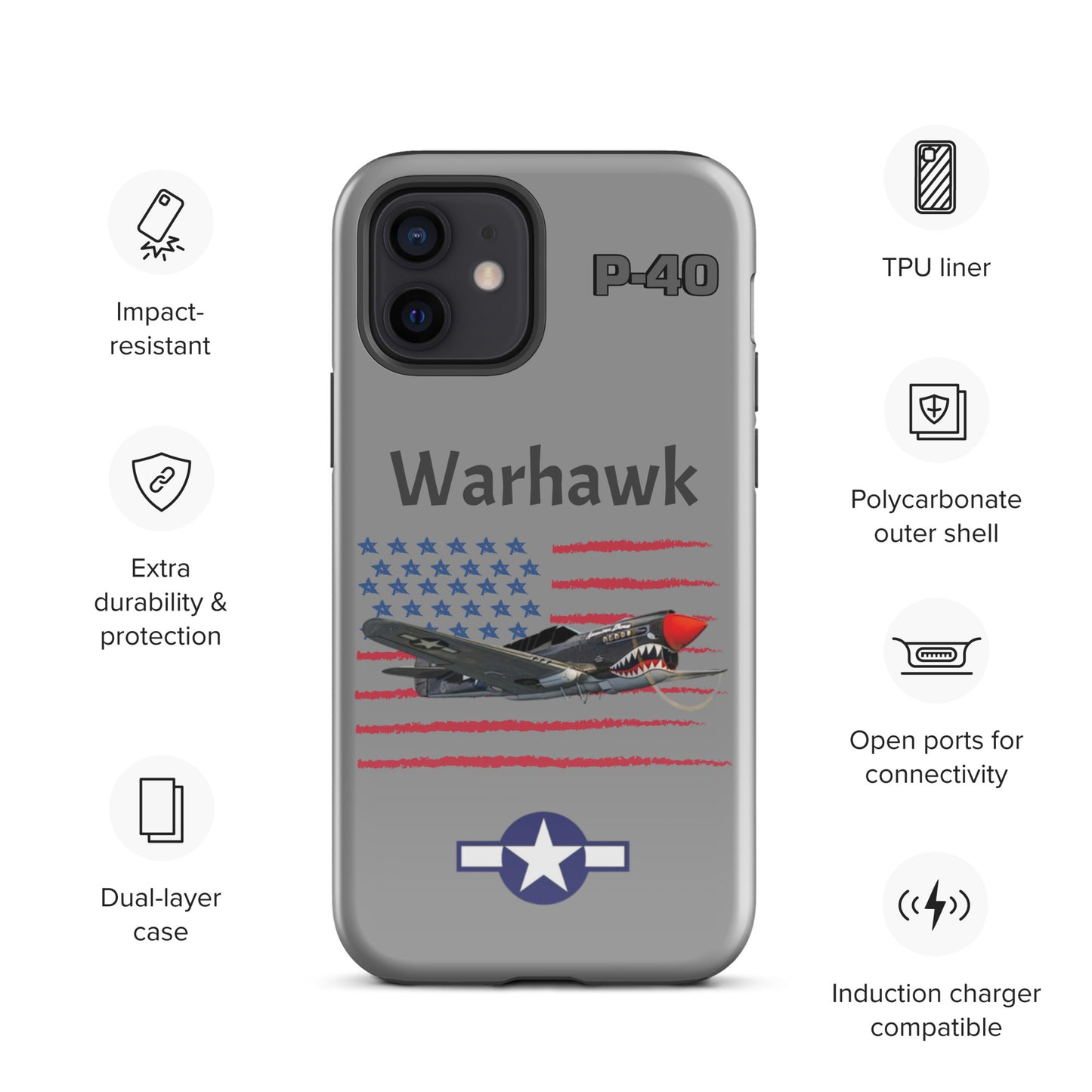 WWII Warhawk Patriot iPhone Case