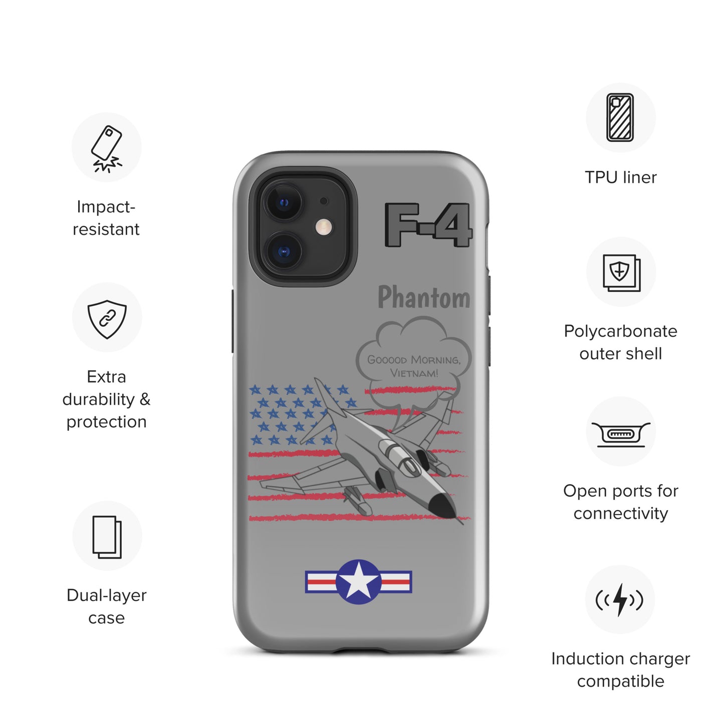 Patriot Phantom iPhone Case (Without Quotes)