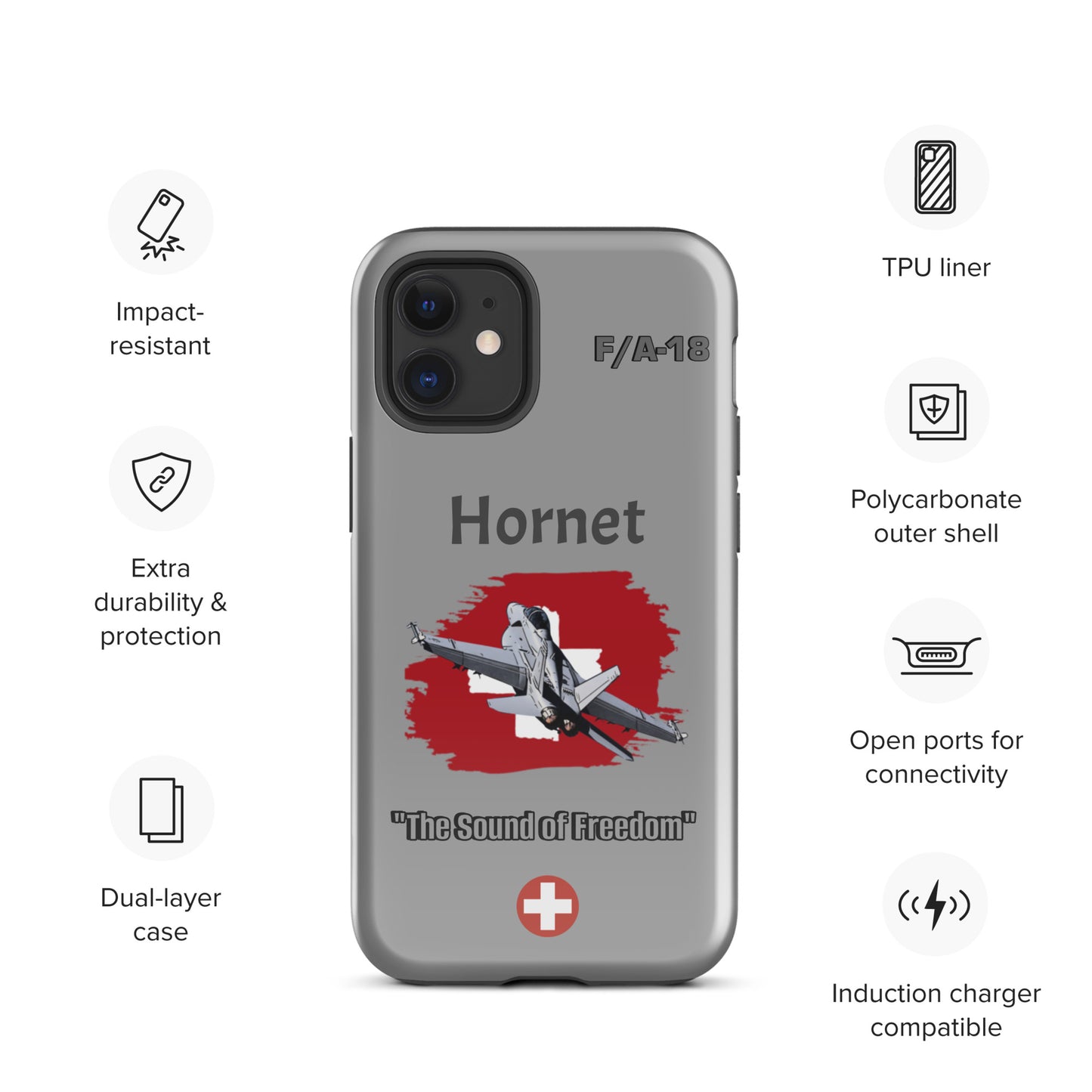 Swiss Hornet Patriot iPhone Case