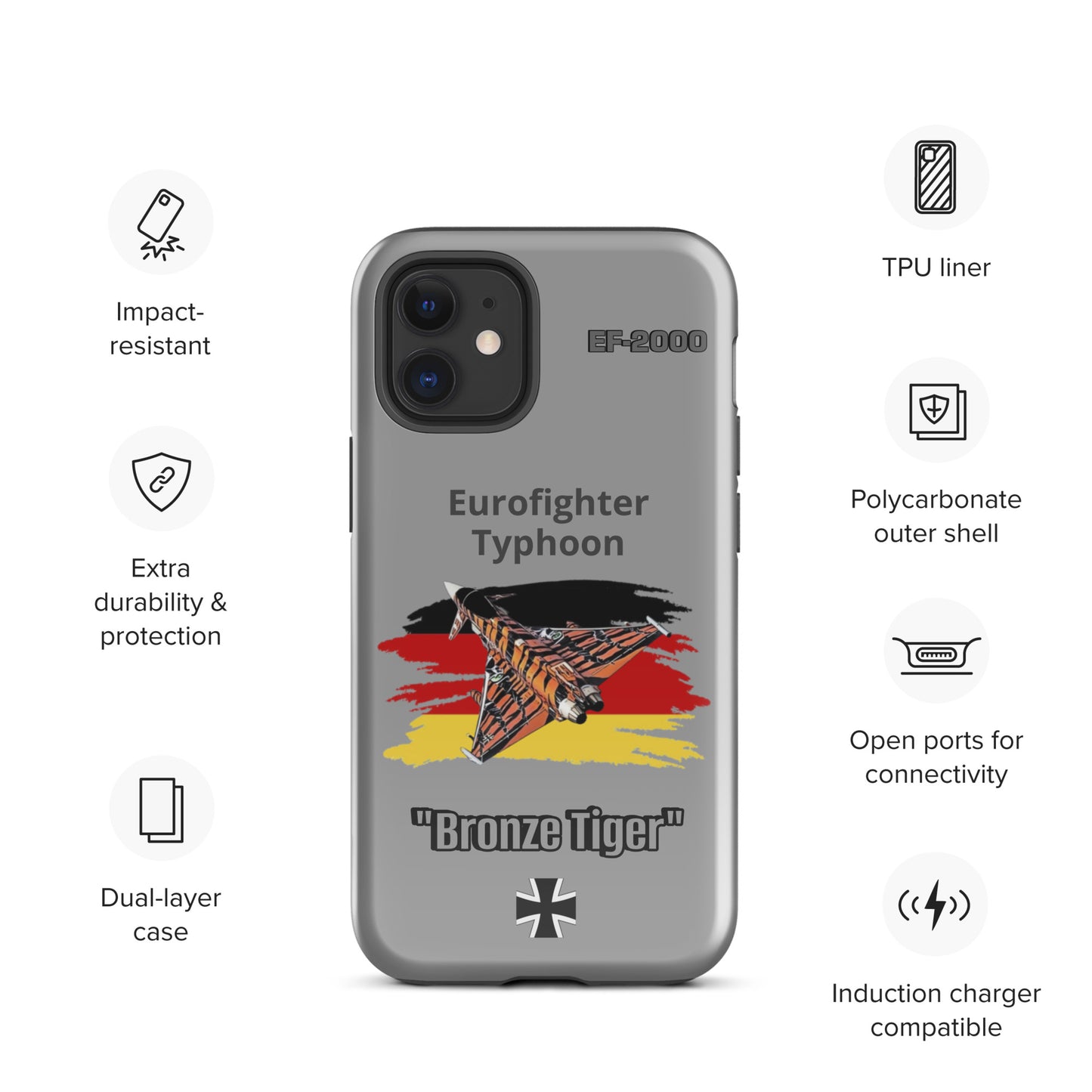 Bronze Tiger Typhoon Patriot iPhone Case