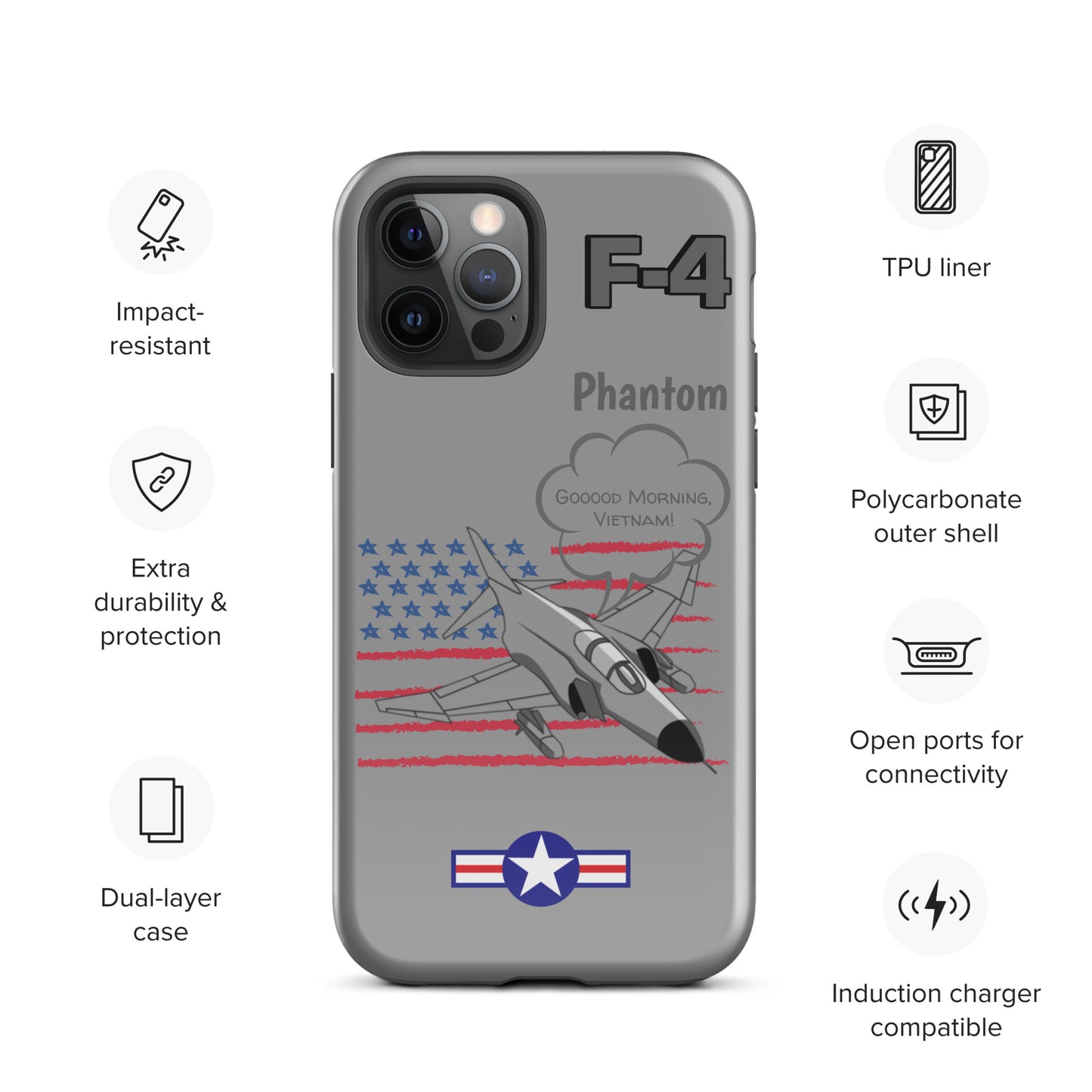 Patriot Phantom iPhone Case (Without Quotes)