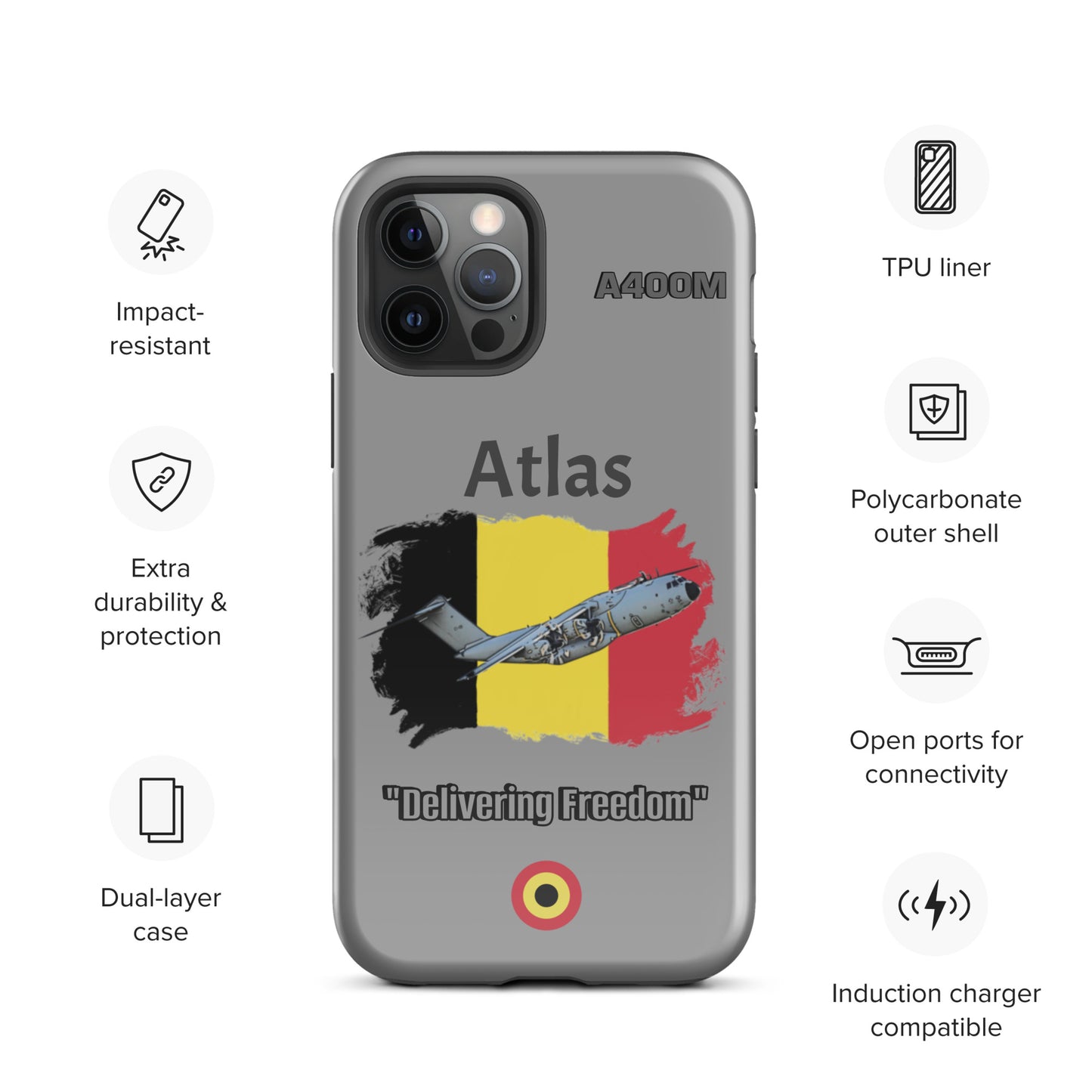 Belgian Atlas Patriot iPhone Case
