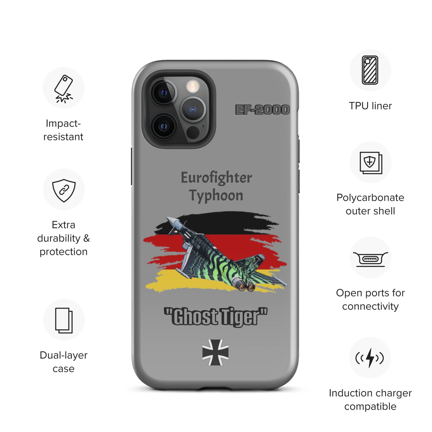 Ghost Tiger Typhoon Patriot iPhone Case