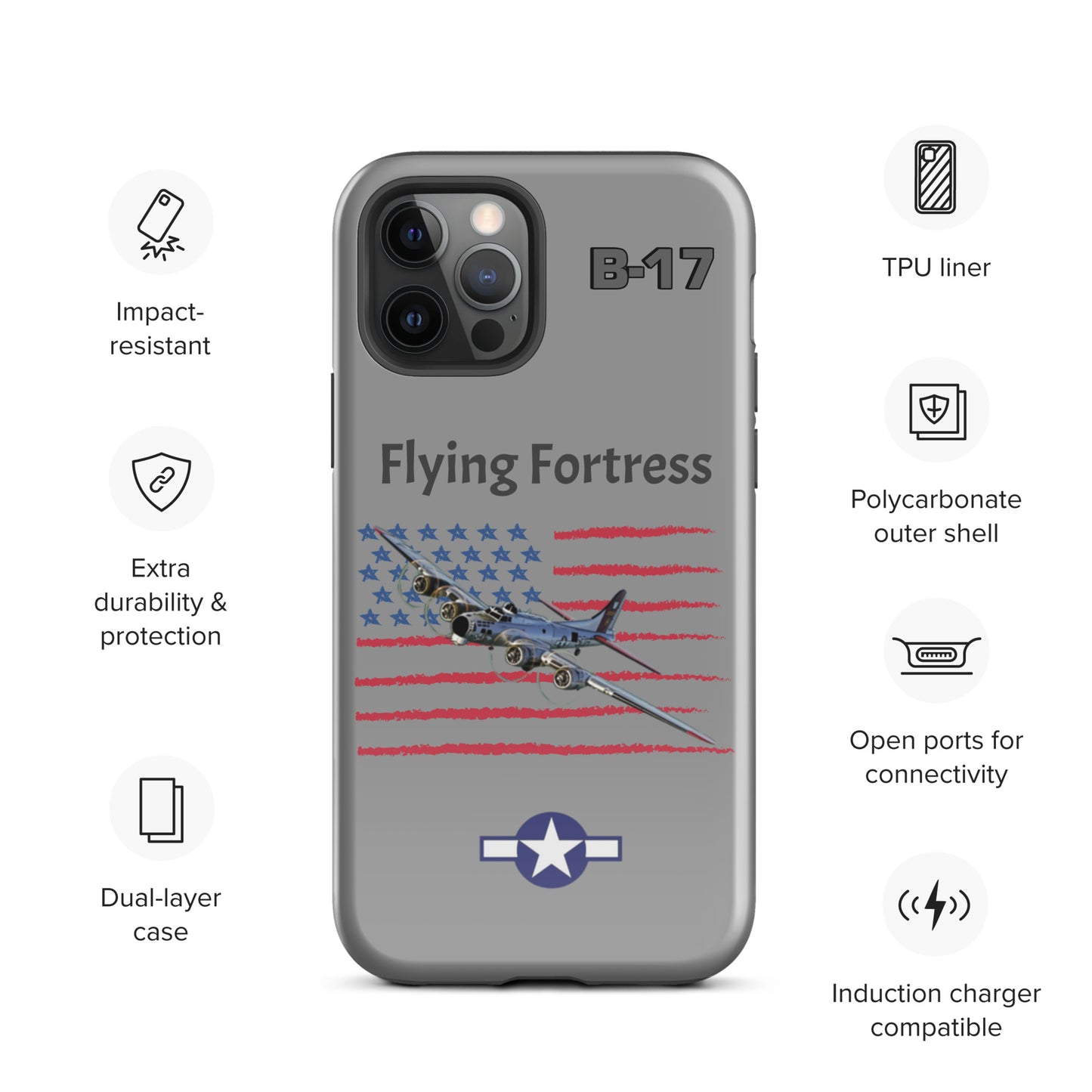WWII Fortress Patriot iPhone Case
