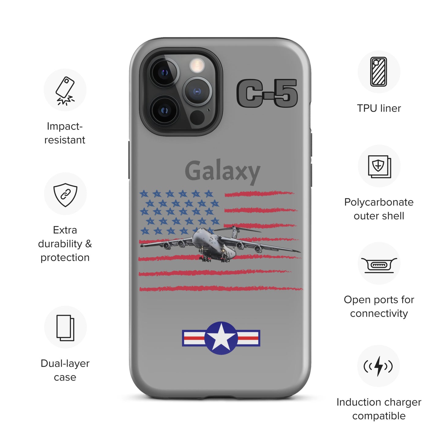 Galaxy Patriot iPhone Case (Without Quotes)
