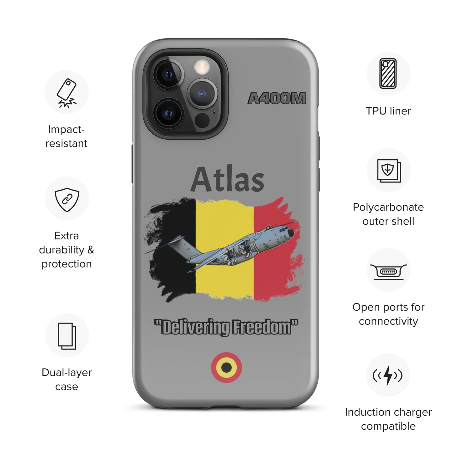 Belgian Atlas Patriot iPhone Case