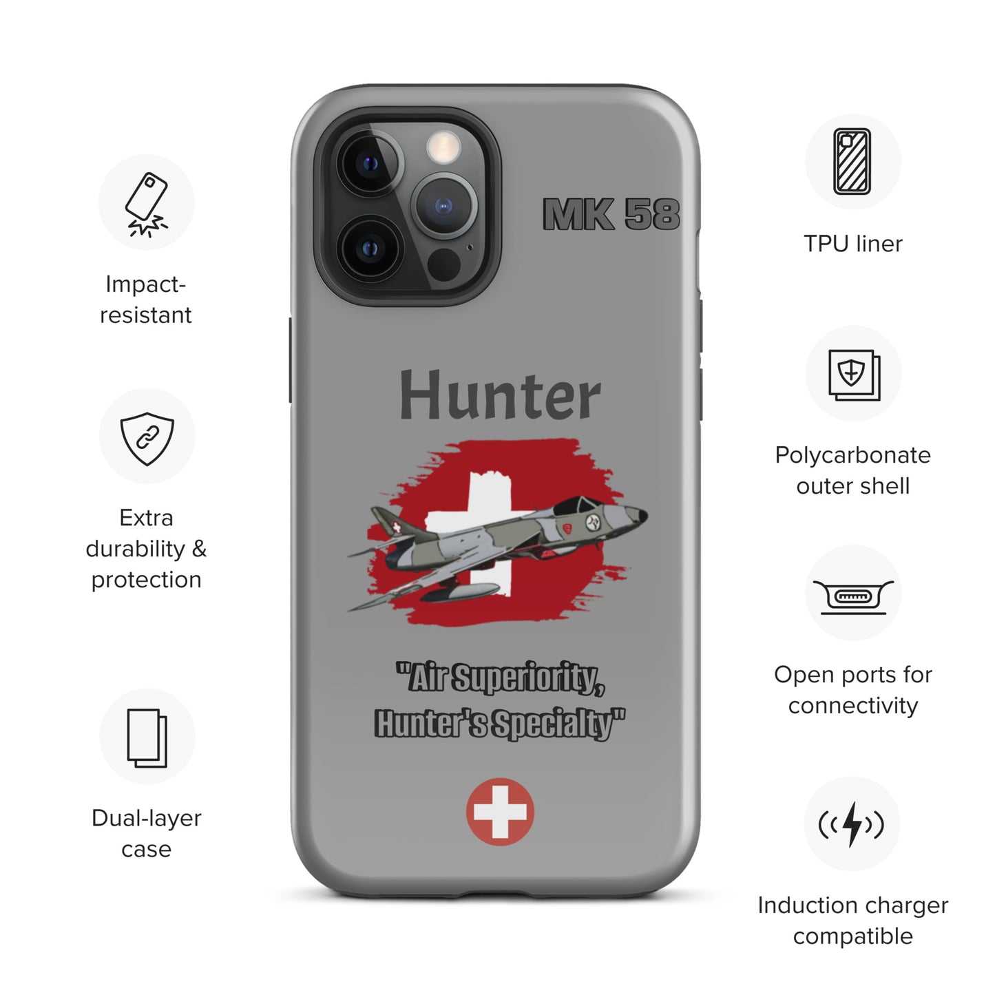 Swiss Hunter Patriot iPhone Case