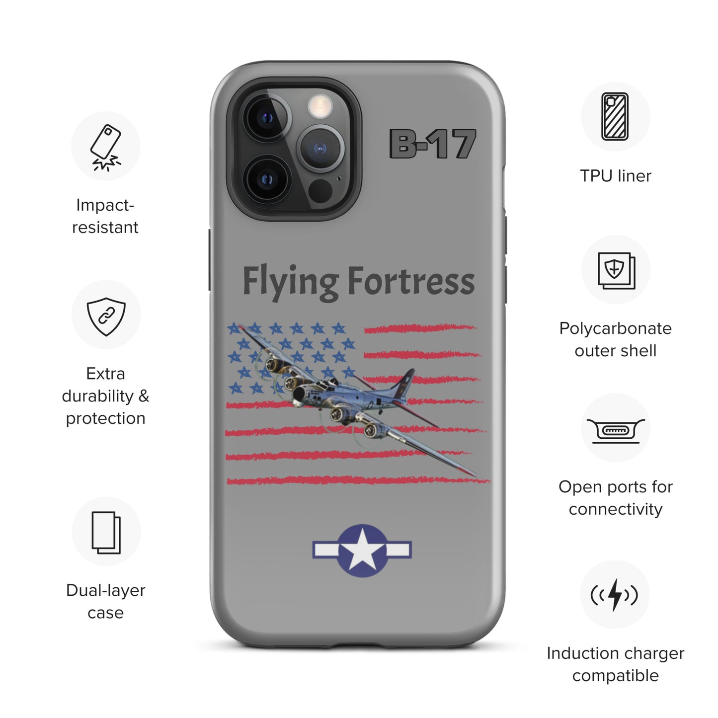 WWII Fortress Patriot iPhone Case