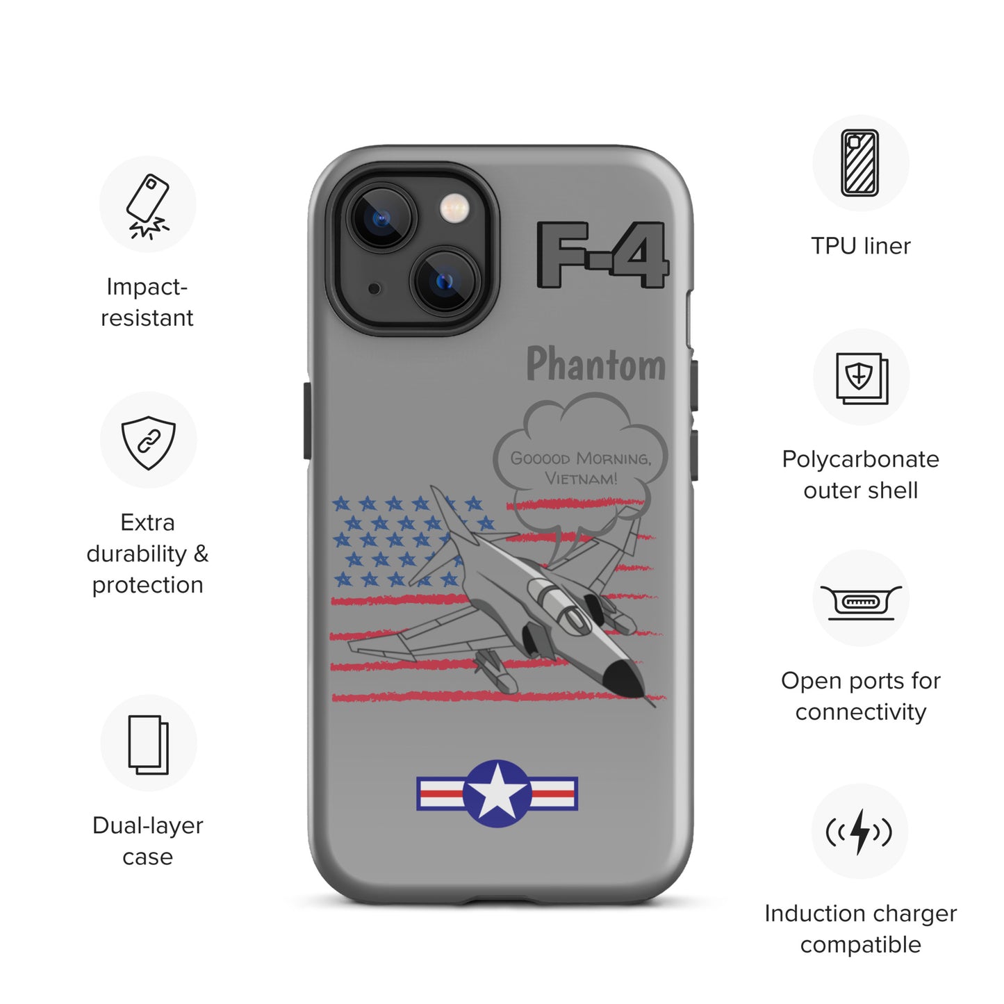 Patriot Phantom iPhone Case (Without Quotes)