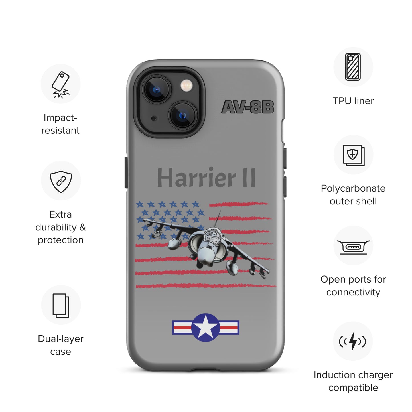 Harrier Patriot iPhone Case (Without Quotes)