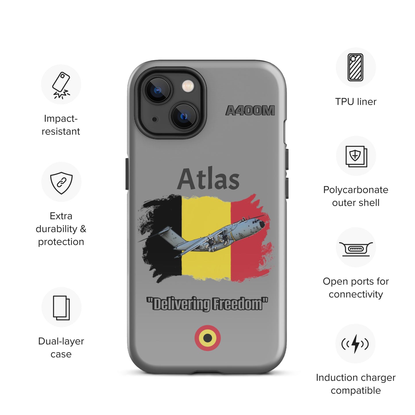 Belgian Atlas Patriot iPhone Case
