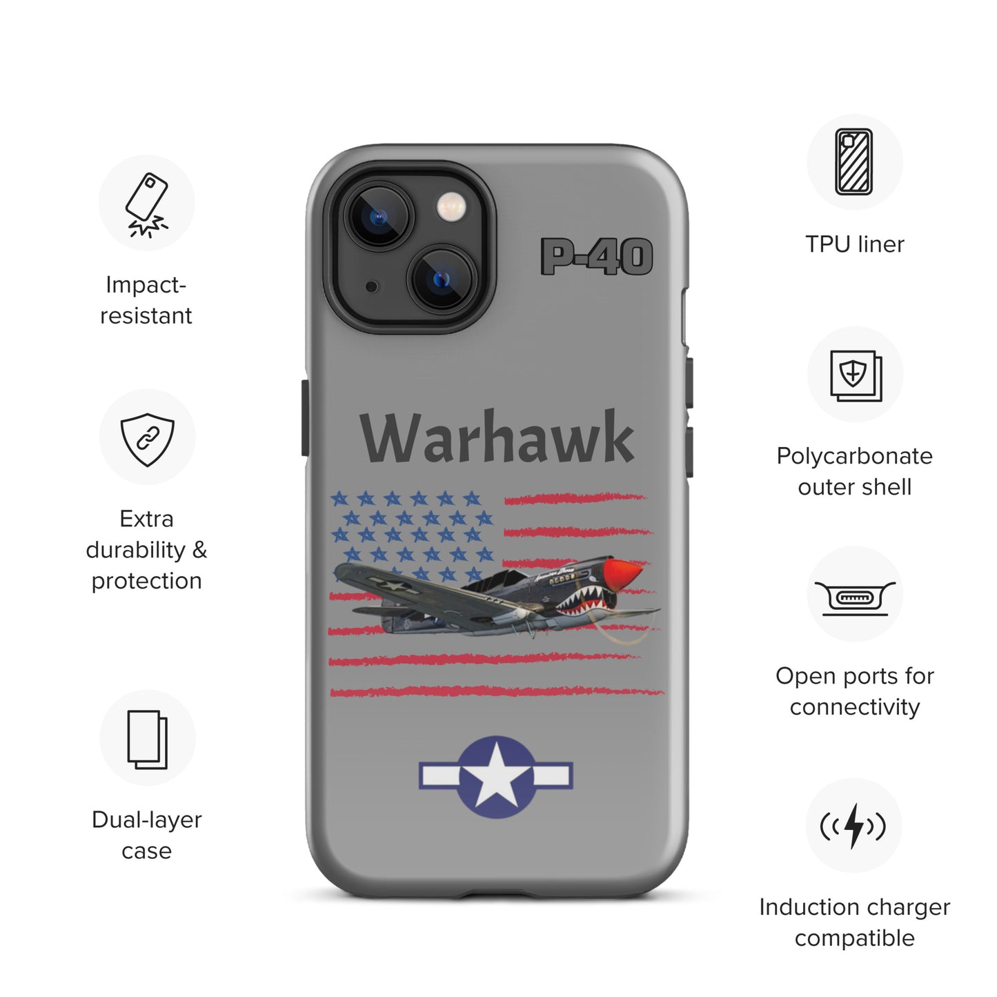 WWII Warhawk Patriot iPhone Case