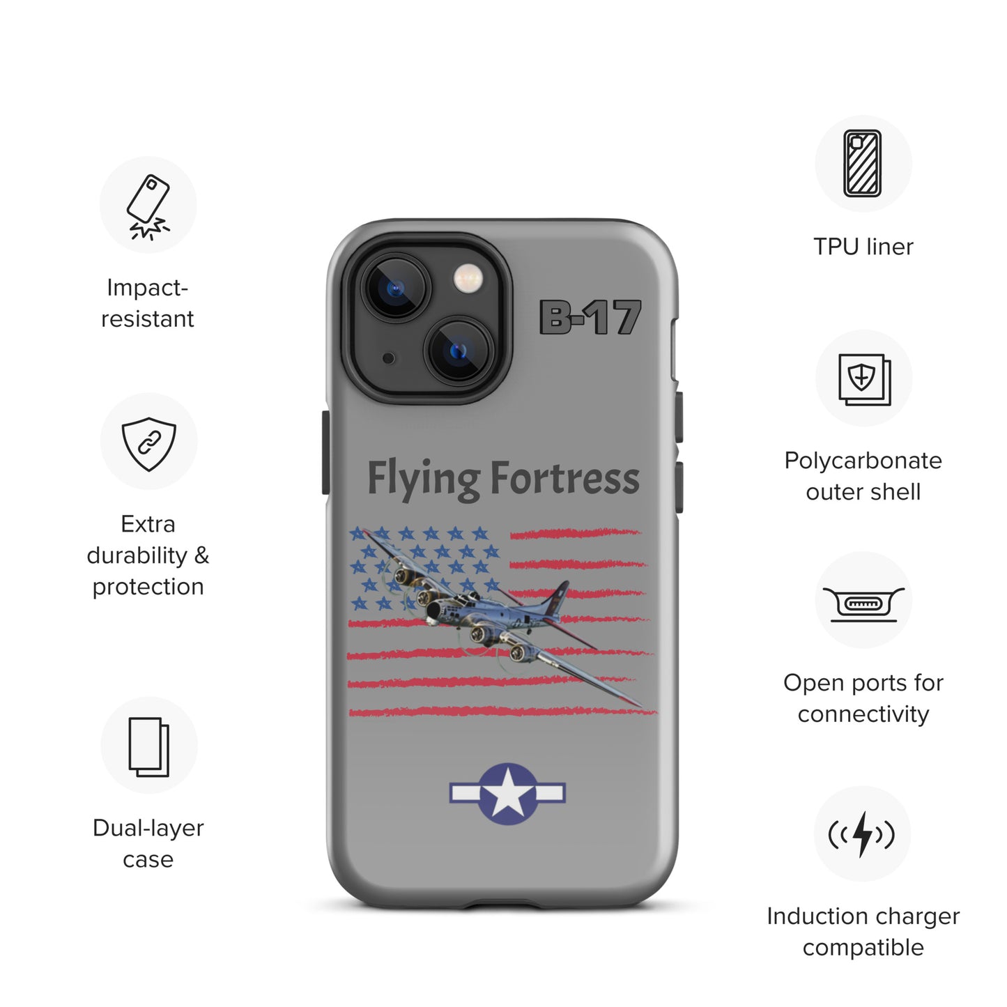 WWII Fortress Patriot iPhone Case