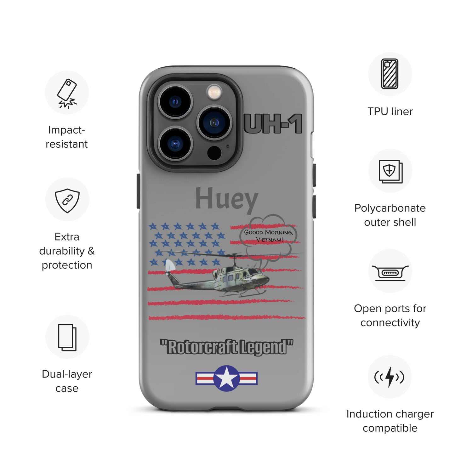 Huey Patriot iPhone Case