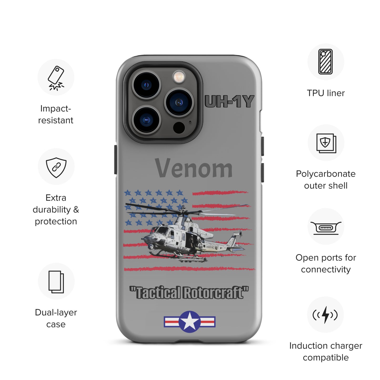 Super Huey Patriot iPhone Case