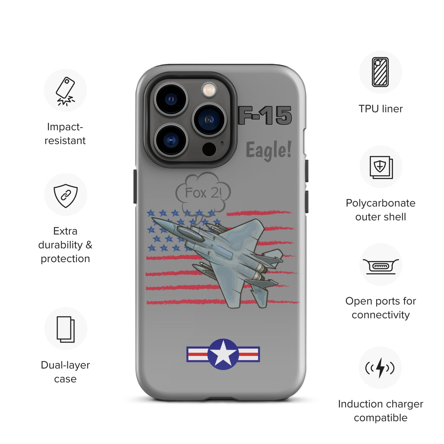 Eagle Wings Freedom iPhone Case (Without Quotes)