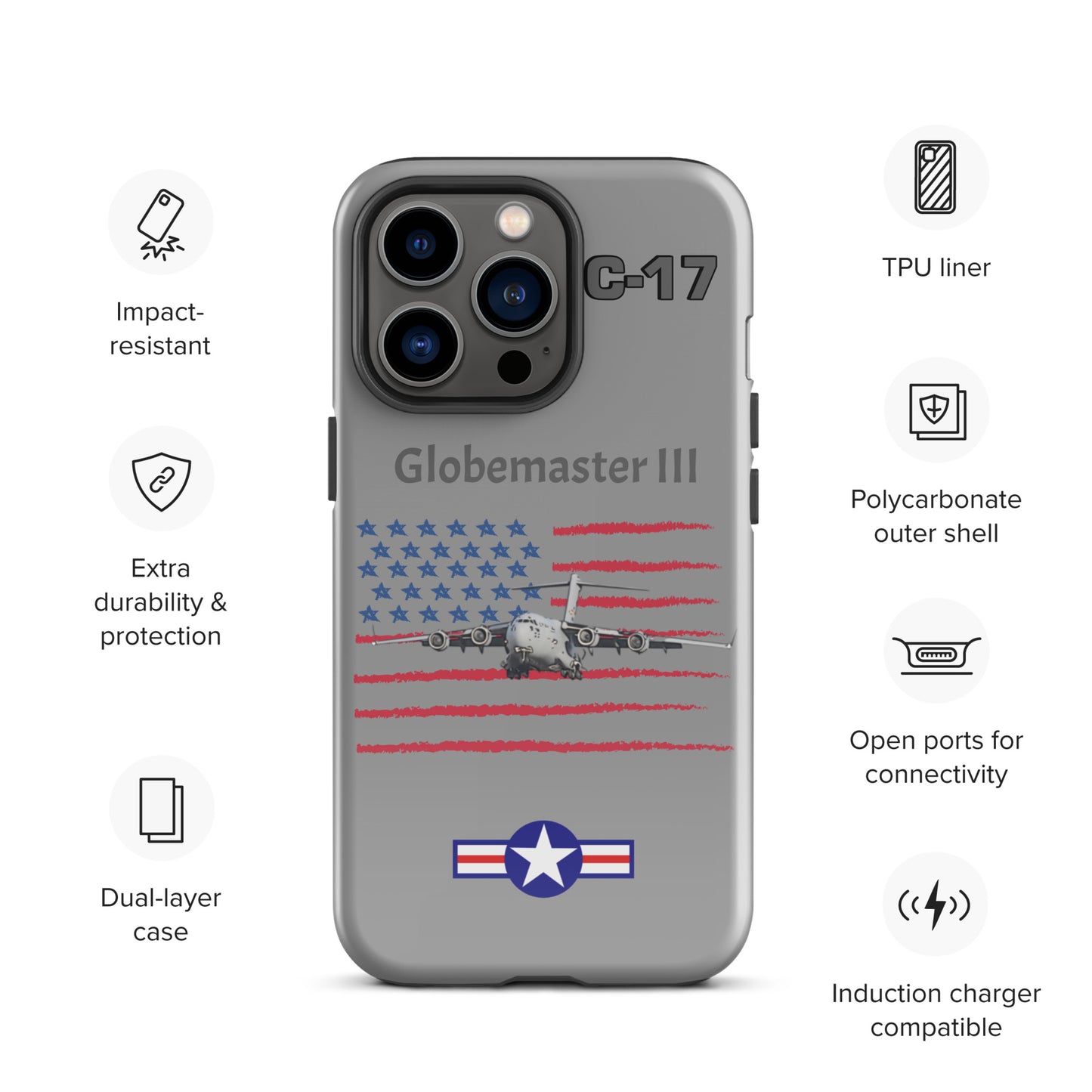 Globemaster Patriot iPhone Case (Without Quotes)